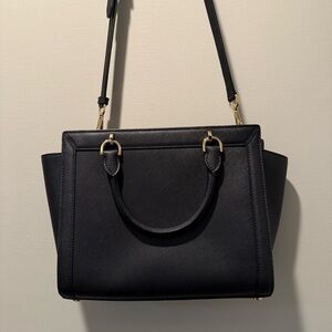 Michael Kors Black Purse Gold Accents